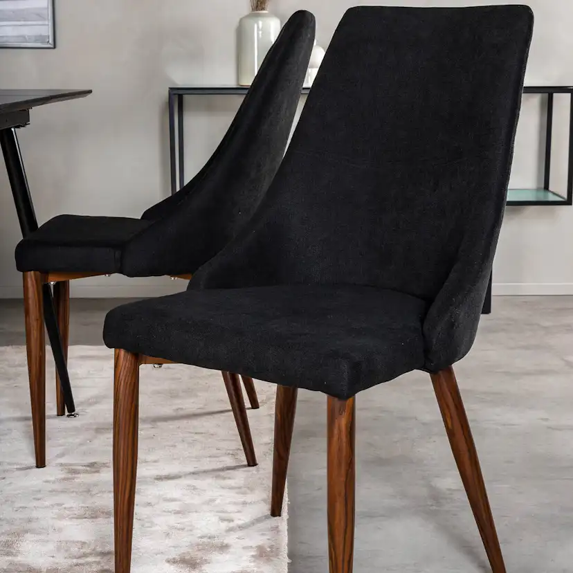 Matgrupp Venture Home Silvia med Iläggsskiva och 4 Laura Stolar