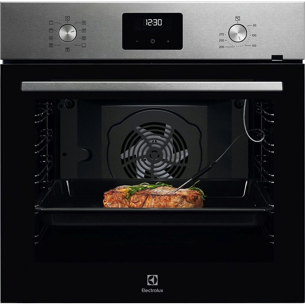 Inbyggnadsugn Electrolux COB402X SenseCook® Svart med Smart Matlagningstermometer