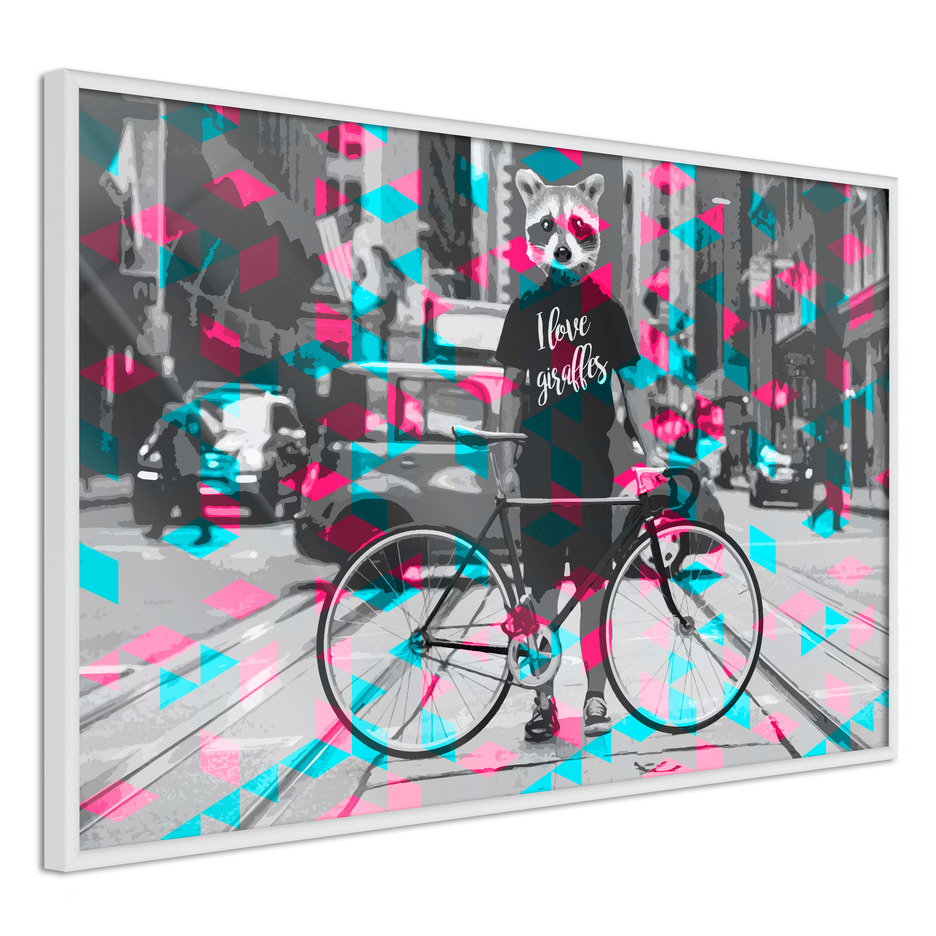 Poster Artgeist Affisch I Love Giraffes