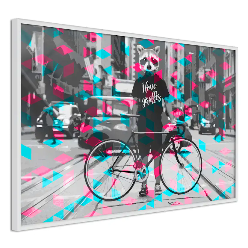 Poster Artgeist Affisch I Love Giraffes