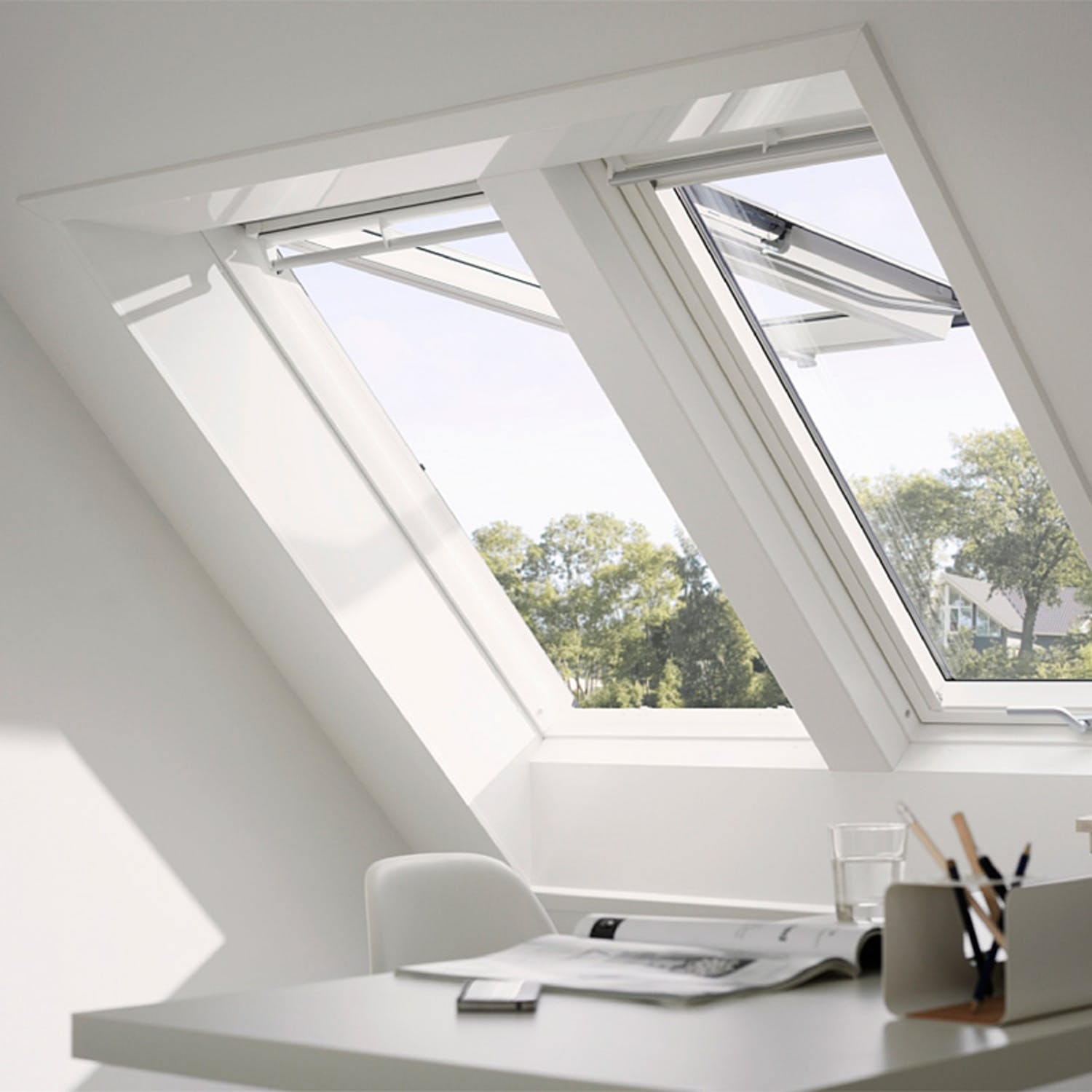 Takfönster Velux Topphängt med Pivåfunktion Paket Solo 7