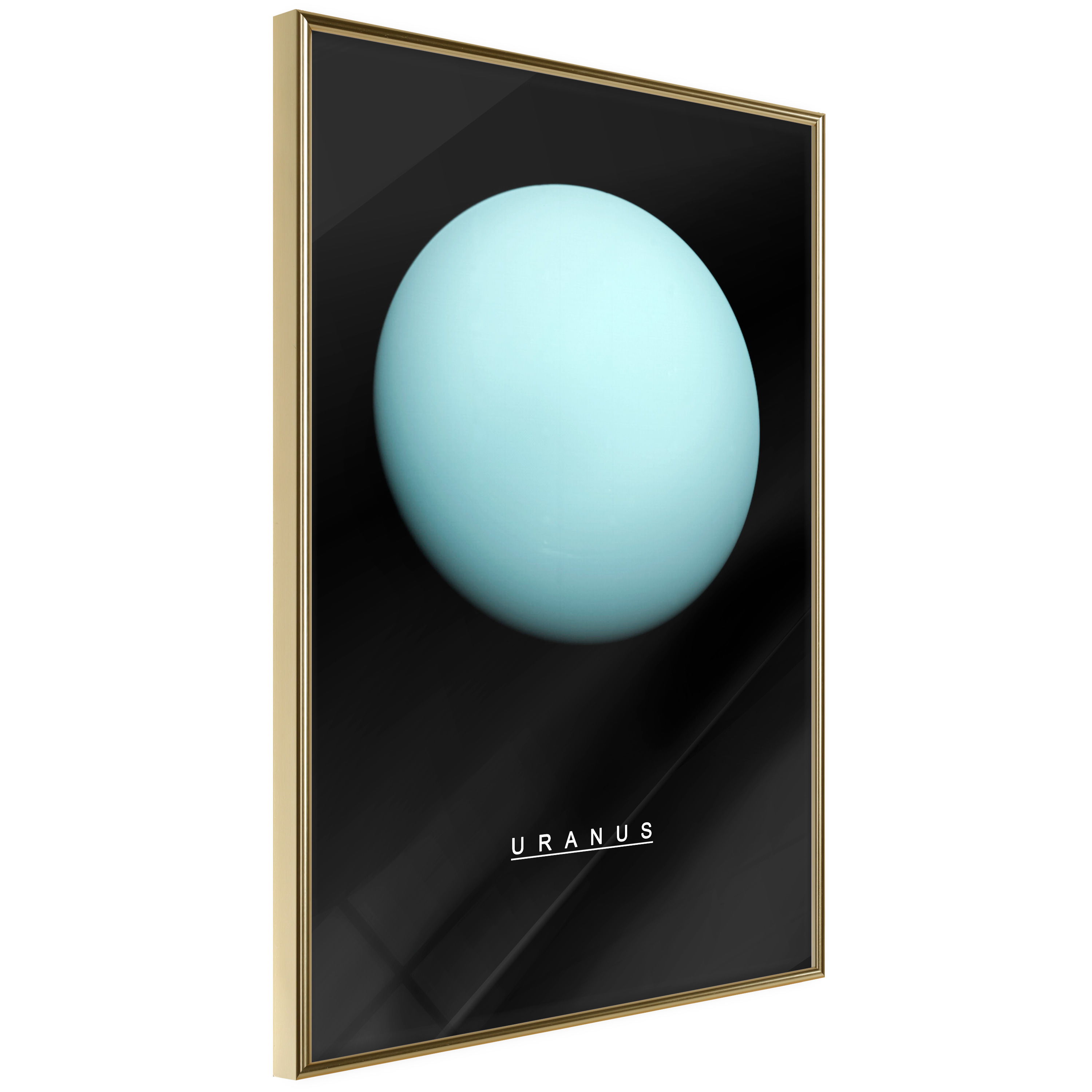 Affisch - Uranus [Poster] 40x60 Guld ram, 40x60 cm