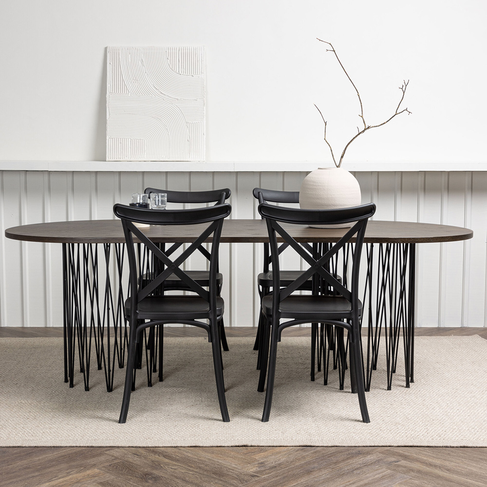 Matgrupp furniture/fashion Stone med 4 Crosett Stolar