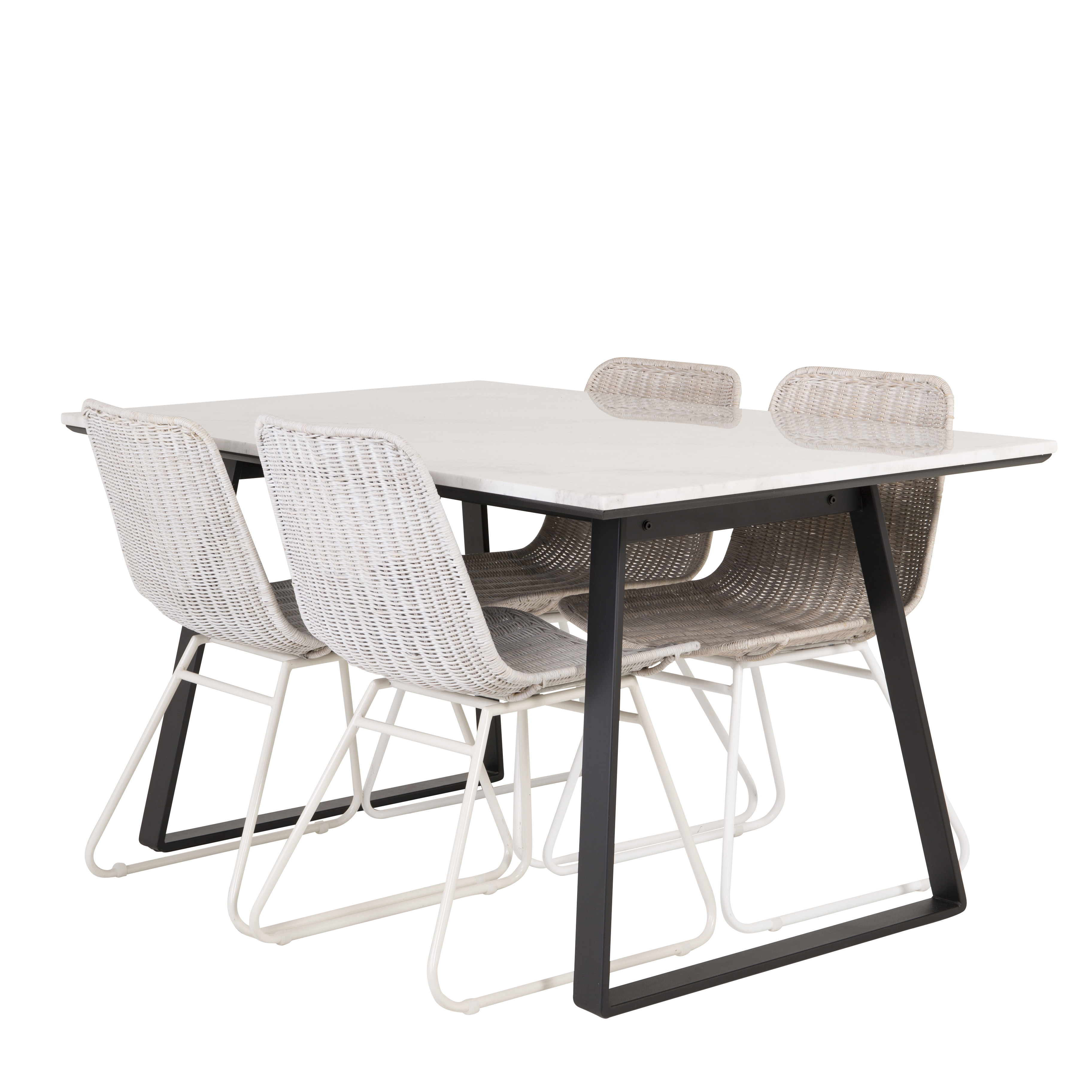 Matgrupp Venture Home Estelle 140 med 4 Cornelia Stolar