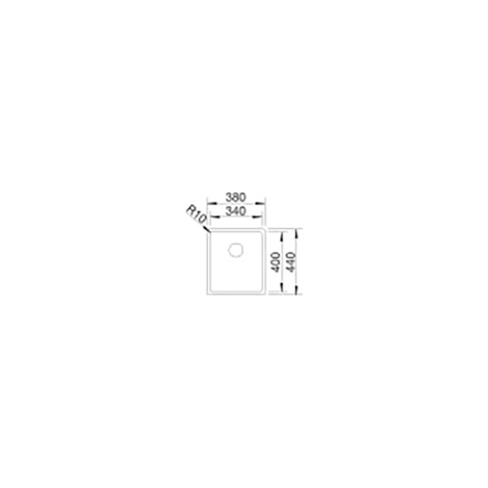 BLANCO CLARON 340-U INFINO Undermontage