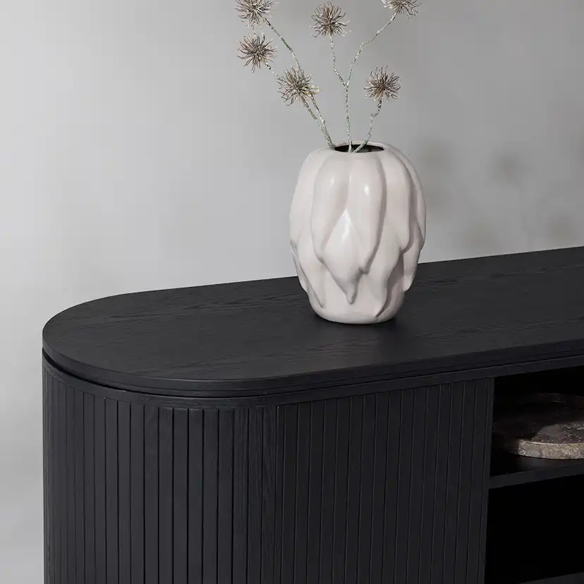 Mediamöbel Vind Fjällbacka Svart TV-Bänk/Sidobord MDF