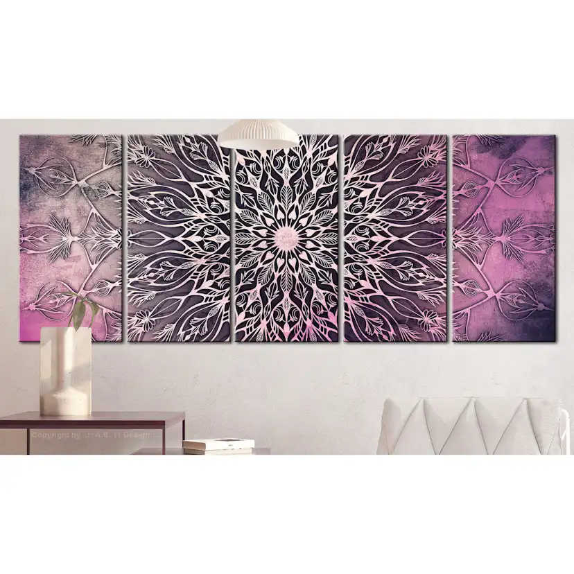 Tavla Arkiio Center Narrow Pink 5 delar