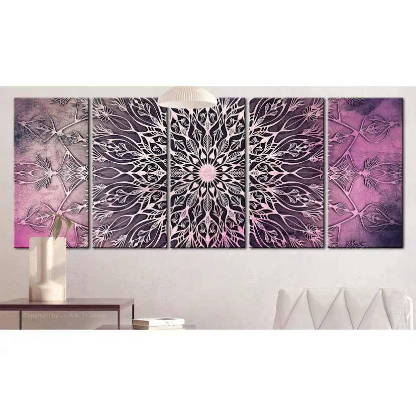 Tavla Arkiio Center Narrow Pink 5 delar