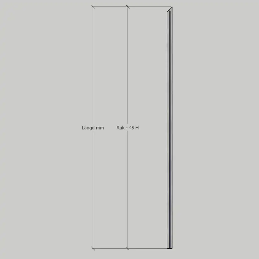 Glasräcke Novoroom Stolpfritt