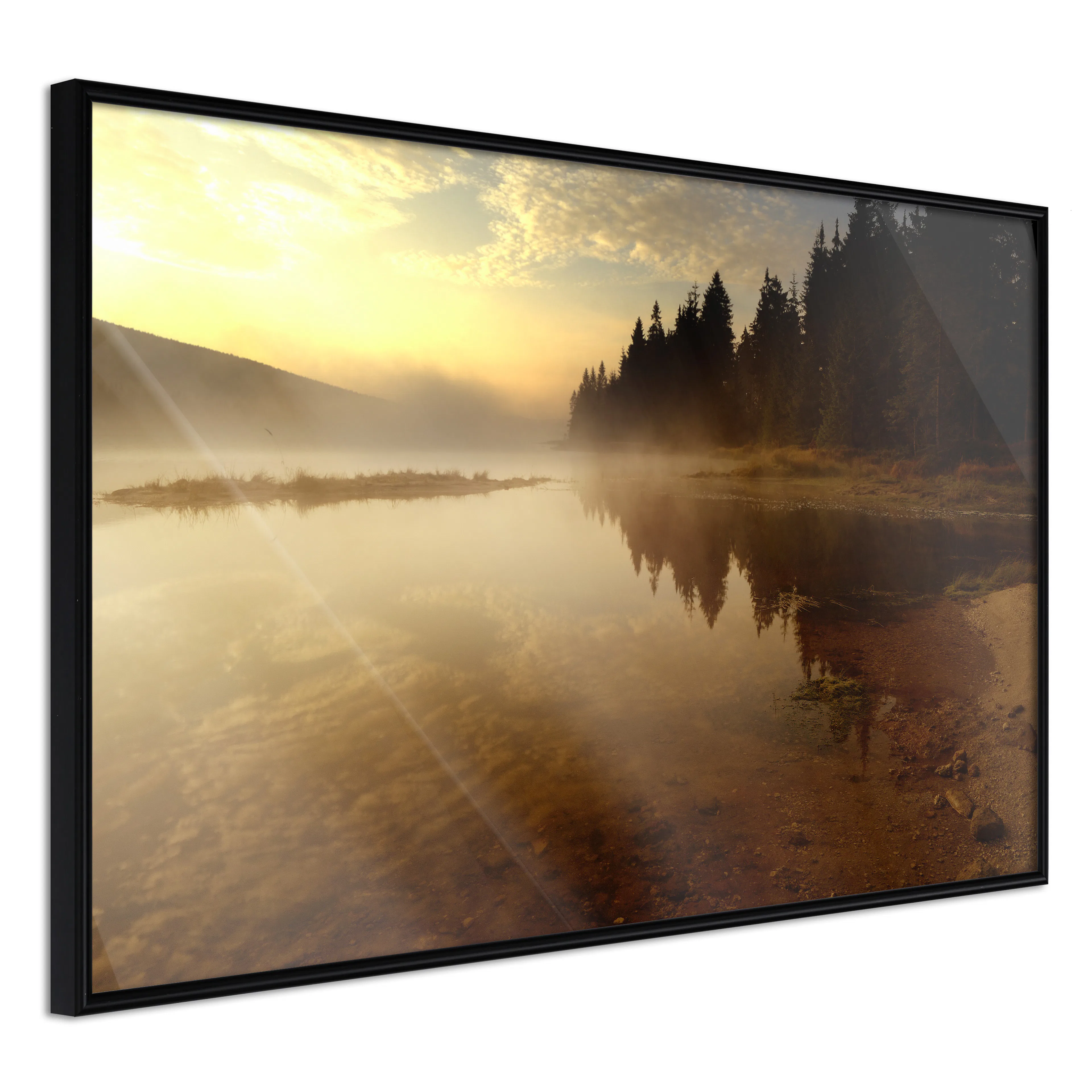 Affisch - Autumn Evening [Poster] 60x40 Svart ram, 60x40 cm