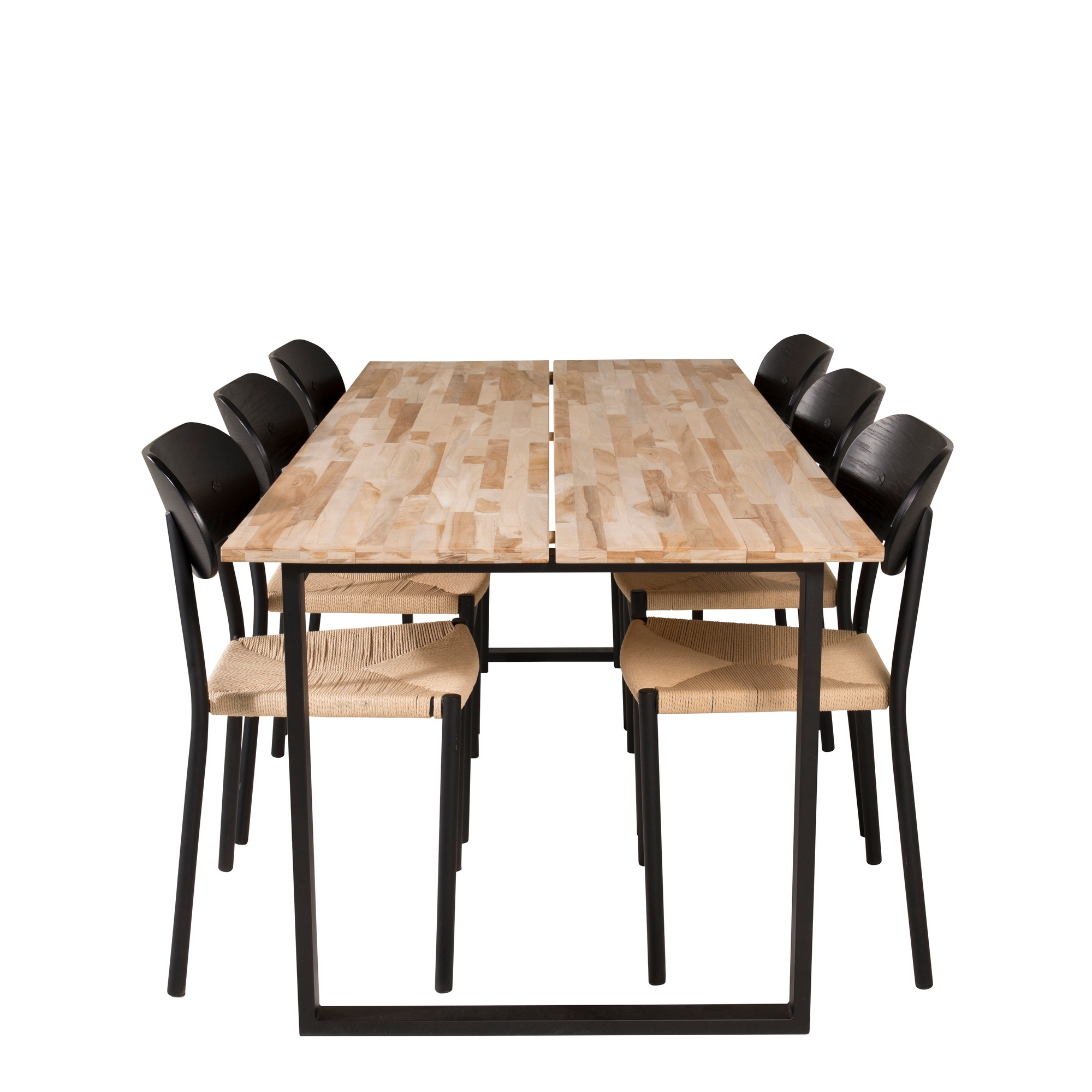 Matgrupp Venture Home Cornelia med 6 Peggy Stolar Svart