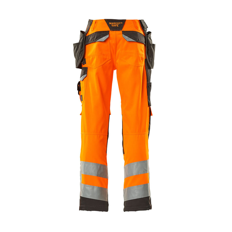 Mascot SAFE SUPREME Byxor med hängfickor 15531-860-1418 Storlek: 82C66, Färg: Hi-vis Orange/mörk Antracit
