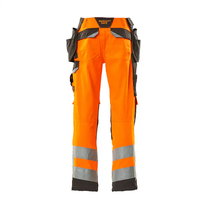 Mascot SAFE SUPREME Byxor med hängfickor 15531-860-1418 Storlek: 82C66, Färg: Hi-vis Orange/mörk Antracit