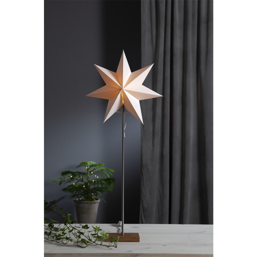 Adventsstjärna/Lampa Med Skärm Star Trading Moa Kombi