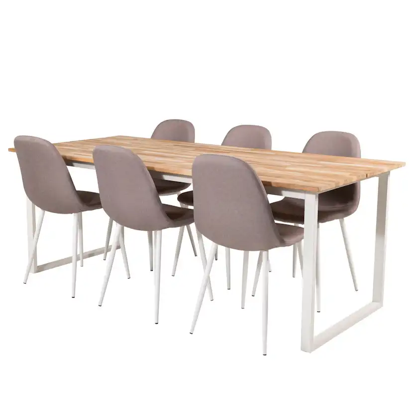 Matgrupp Venture Home Cirebon med 6st Polar Stolar