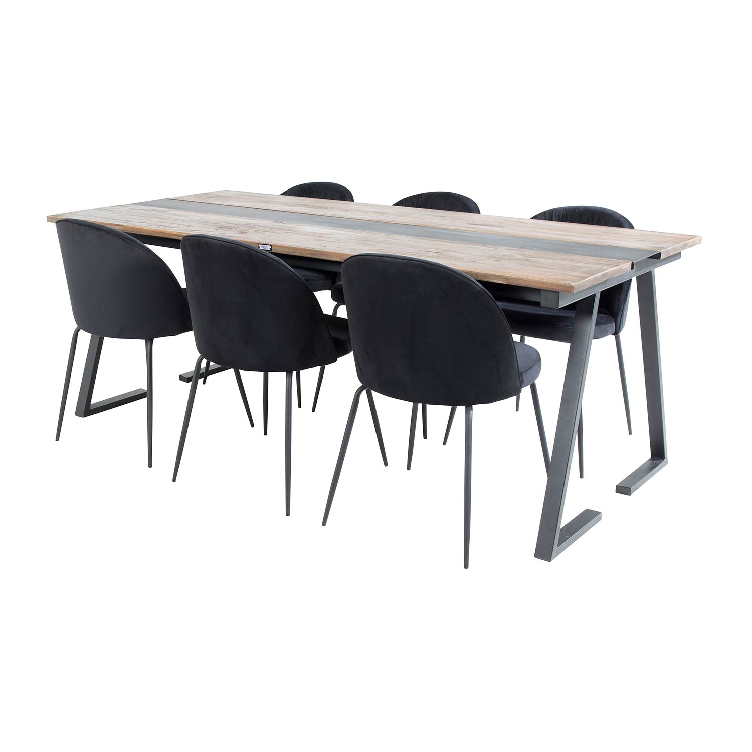 Matgrupp Venture Home Jane med 6 Wrigley Stolar