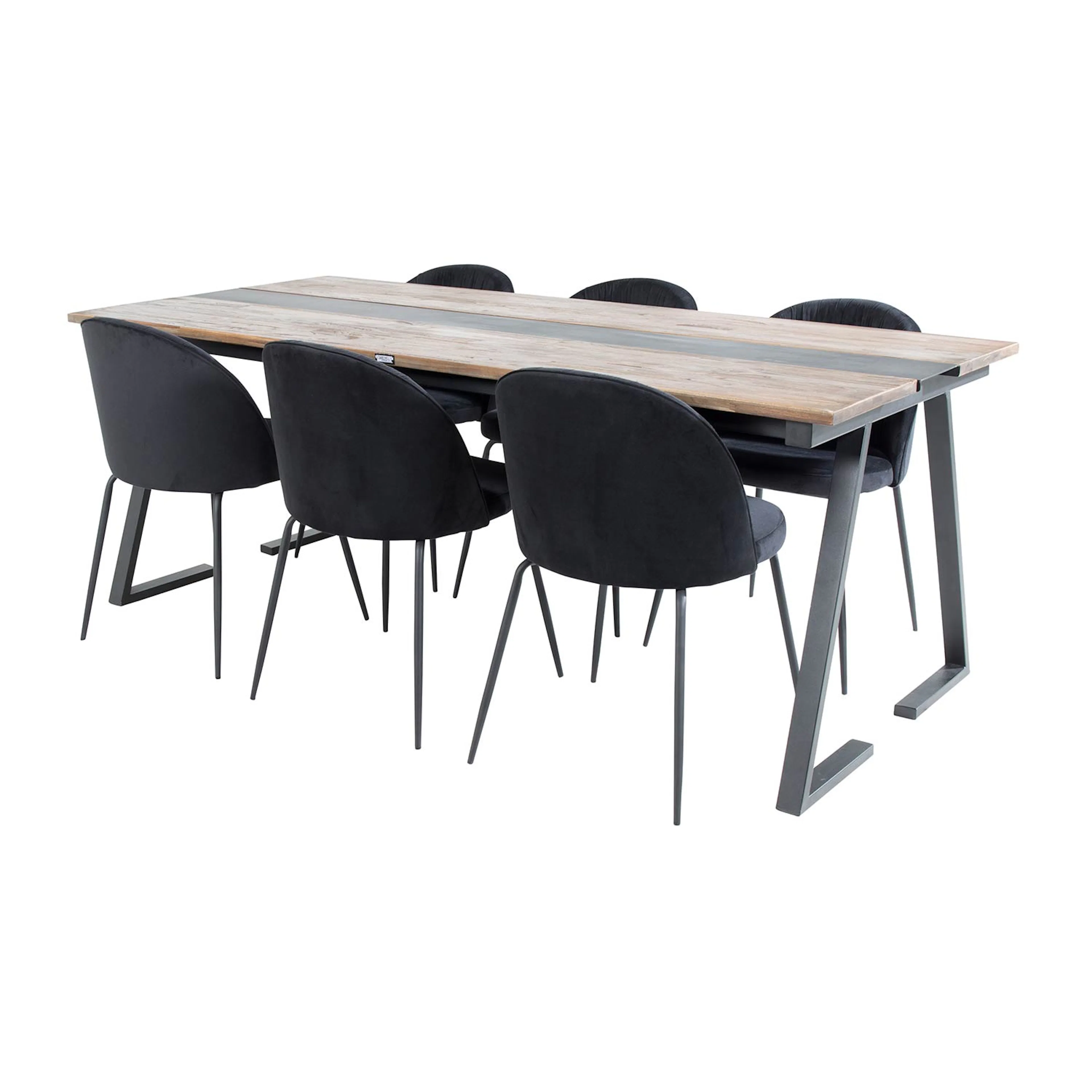 Matgrupp Venture Home Jane med 6 Wrigley Stolar