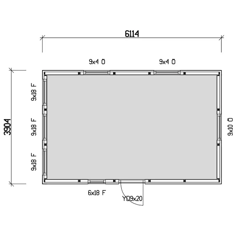 Attefallshus Vibostugan Njuta Funkis 25-3