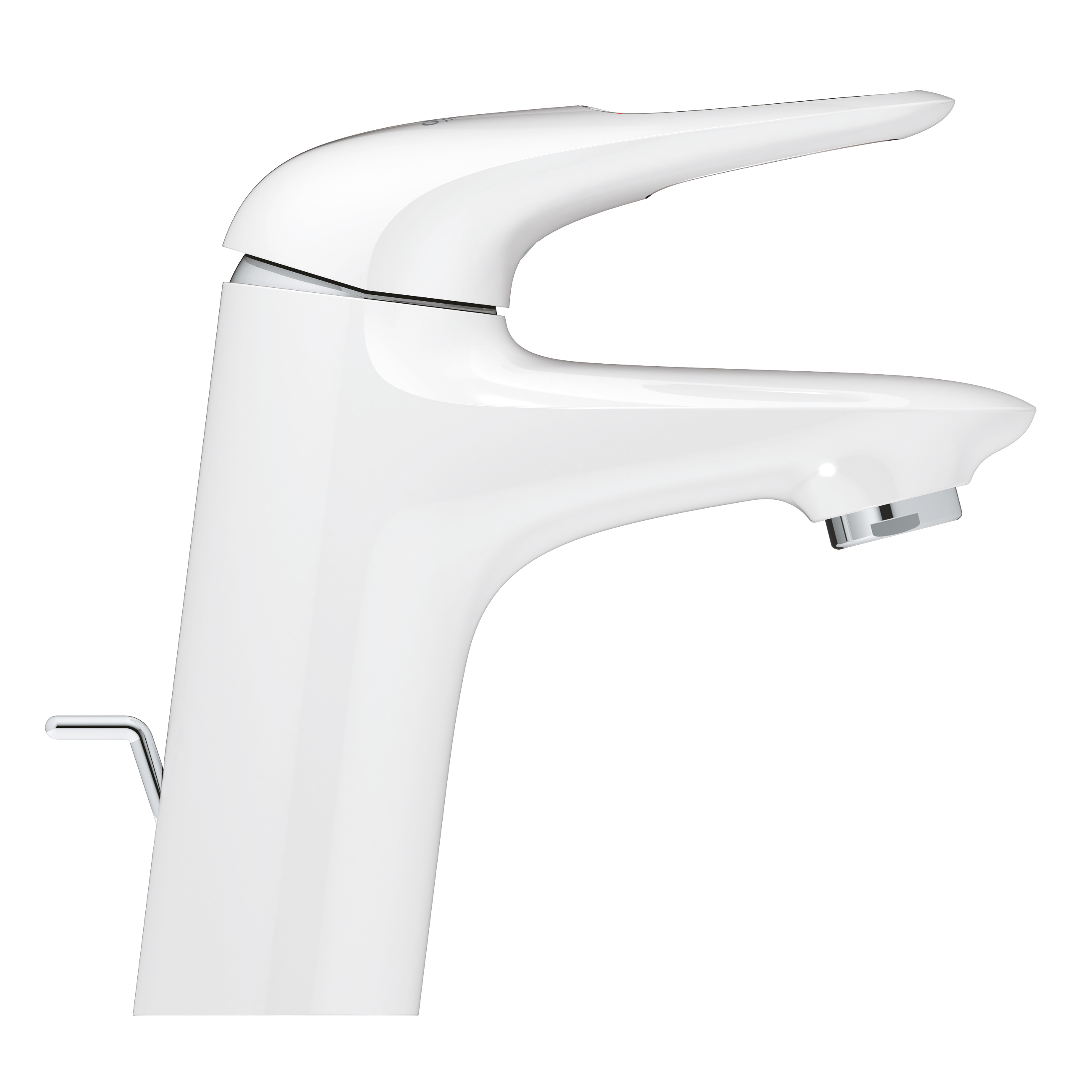 Tvättställsblandare Grohe Eurostyle Vit med Lyftventil