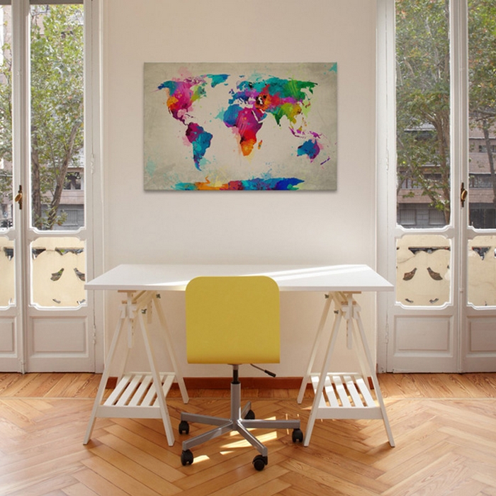 Tavla Arkiio Map Of The World An Explosion Of Colors