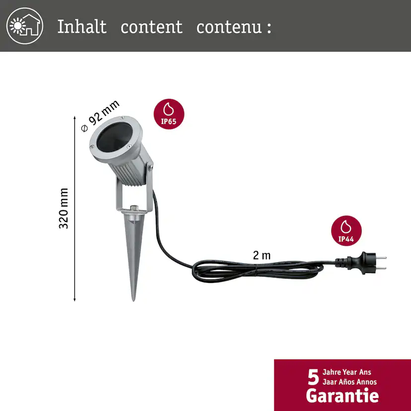 Spotlight LED Paulmann Garden Spot IP65 230V GU10