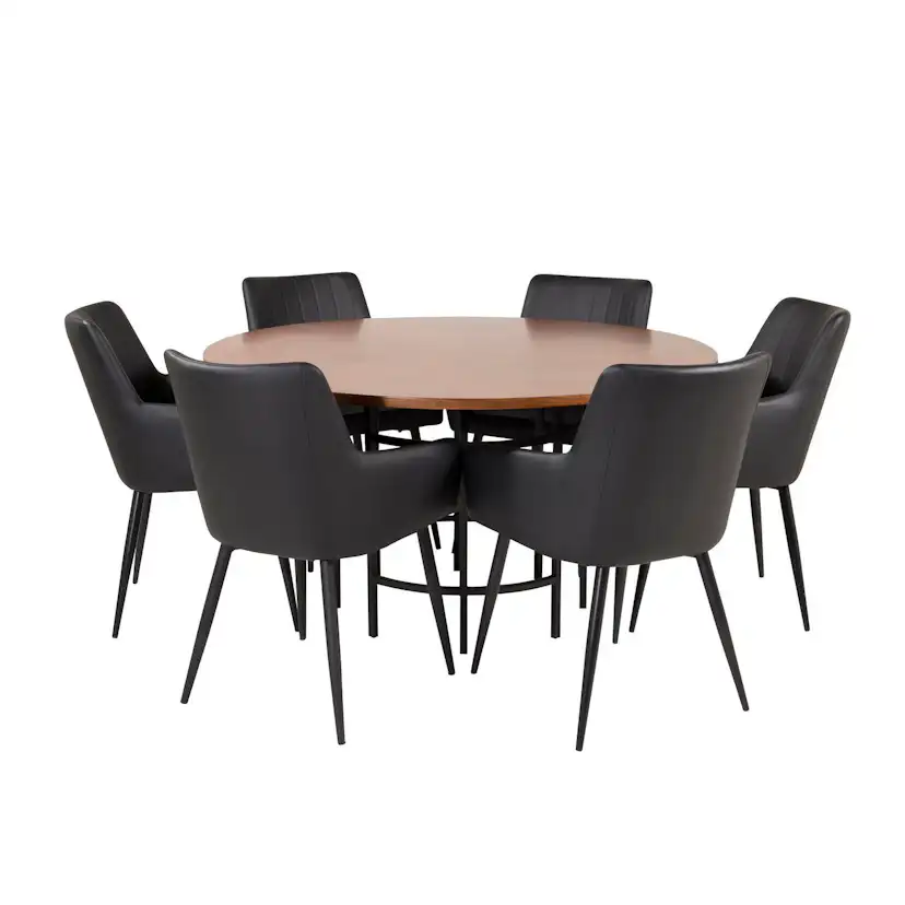 Matgrupp Venture Home Copenhagen med 6st Comfort Stolar