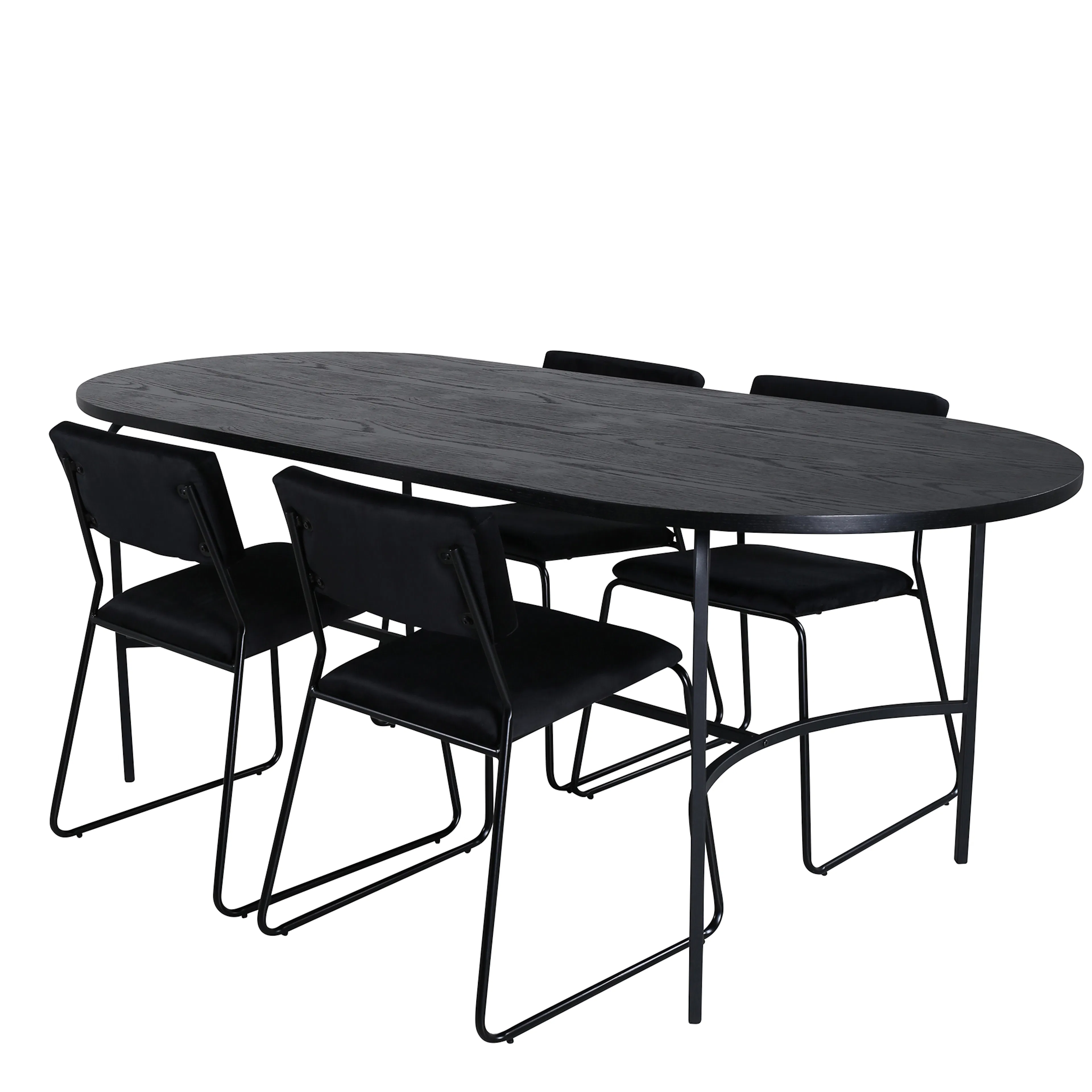 Matgrupp Venture Home San Francisco med 4 Kungshamn Stolar Sammet