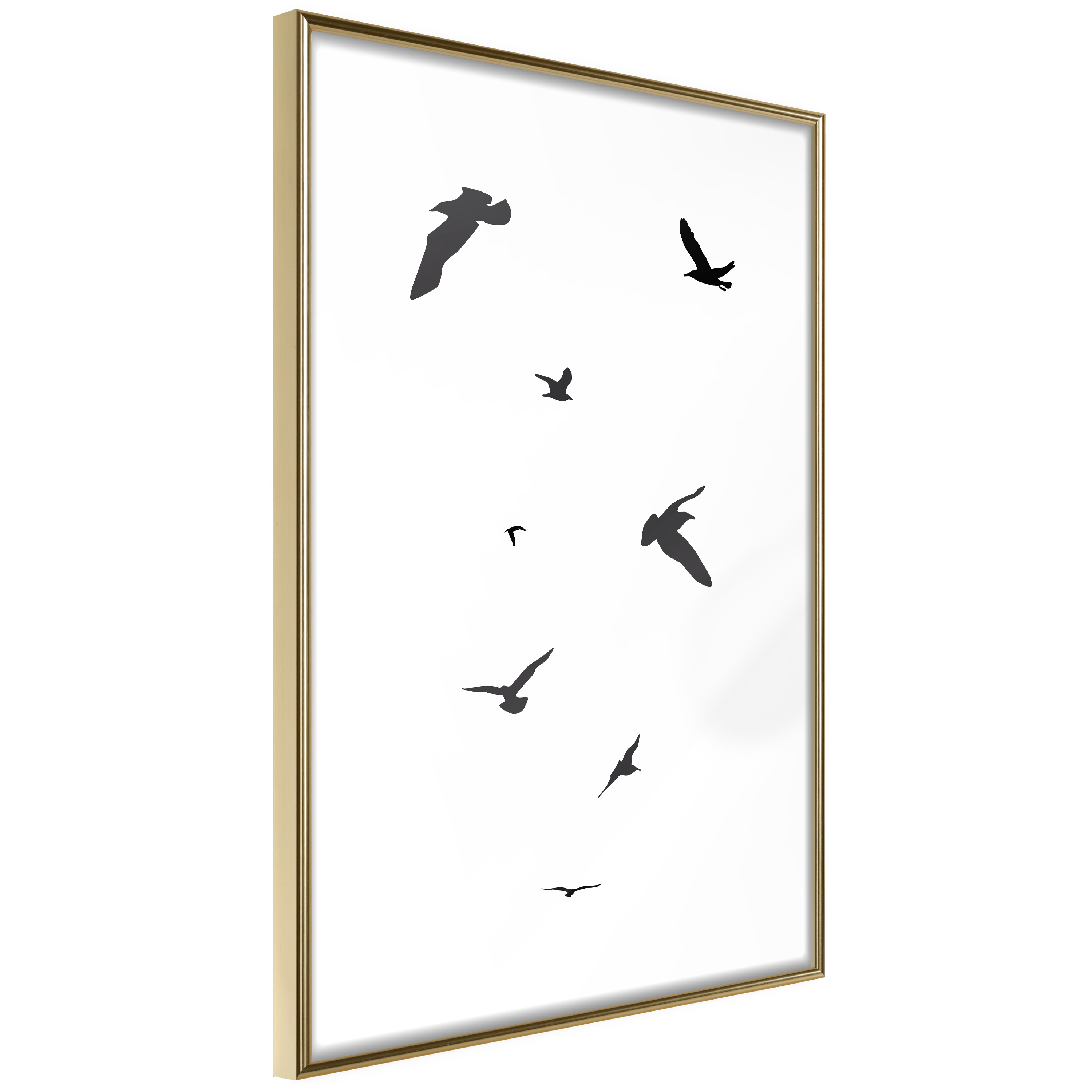Affisch - Evening Flight [Poster] 20x30 Guld ram, 20x30 cm