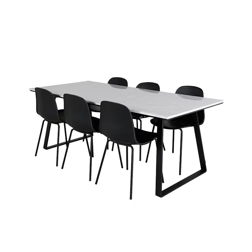 Matgrupp Venture Home Estelle med 6 Ardi Stolar