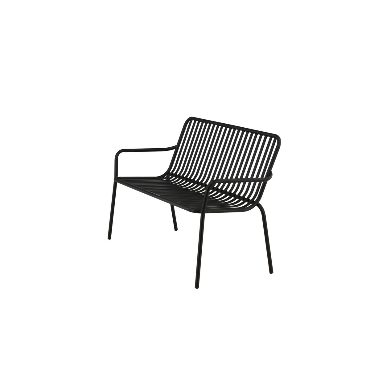 Peking Bench/sofa Aluminium - Black / Svart