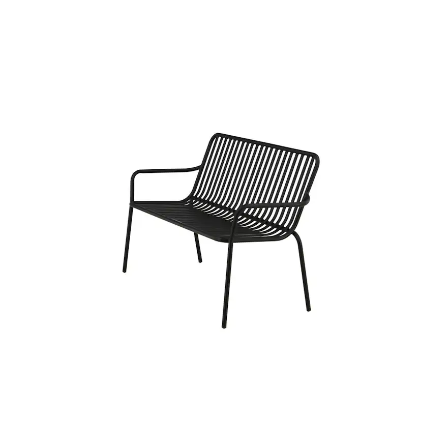 Peking Bench/sofa Aluminium - Black / Svart