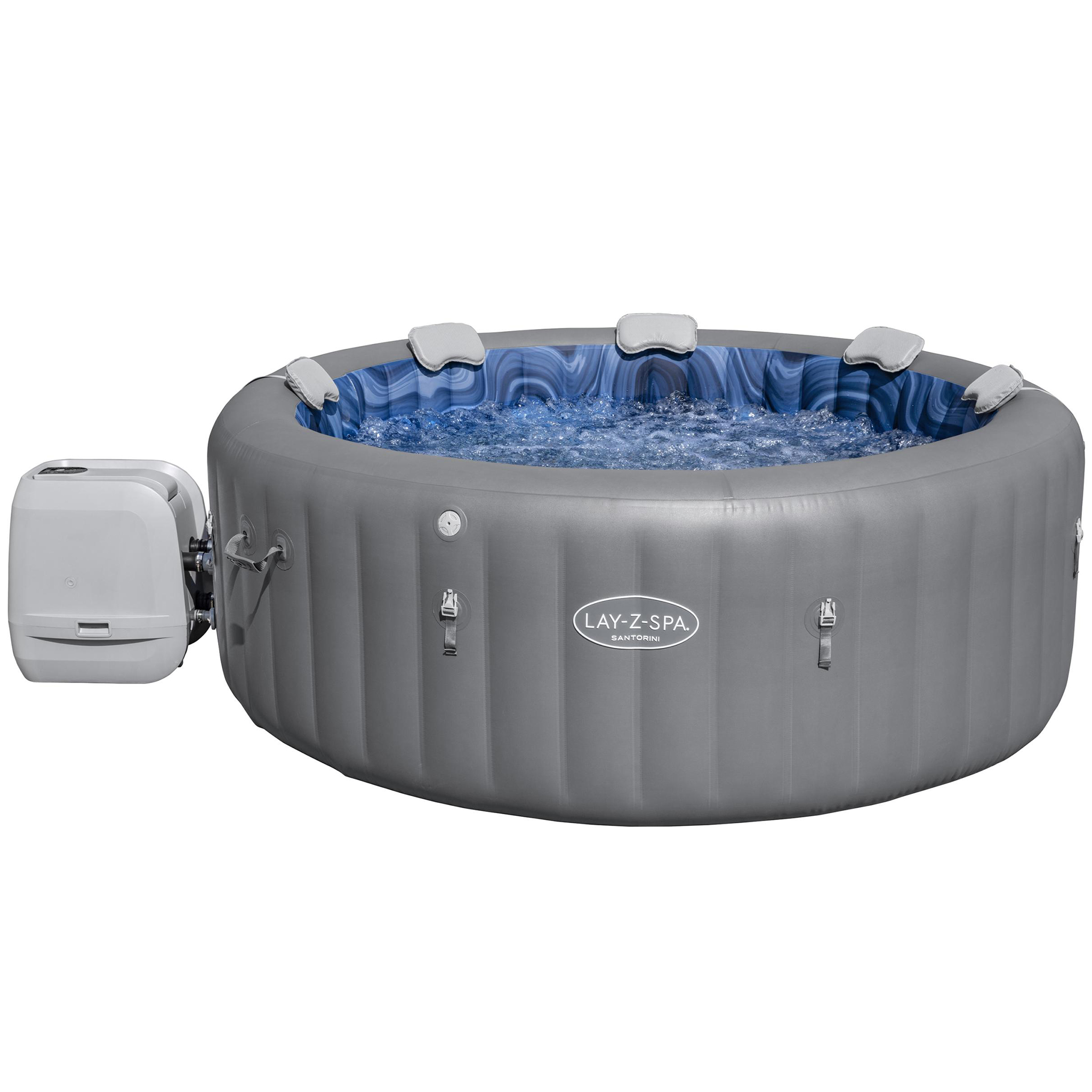 Uppblåsbart Spabad Bestway Lay-Z Santorini Hydrojet Pro
