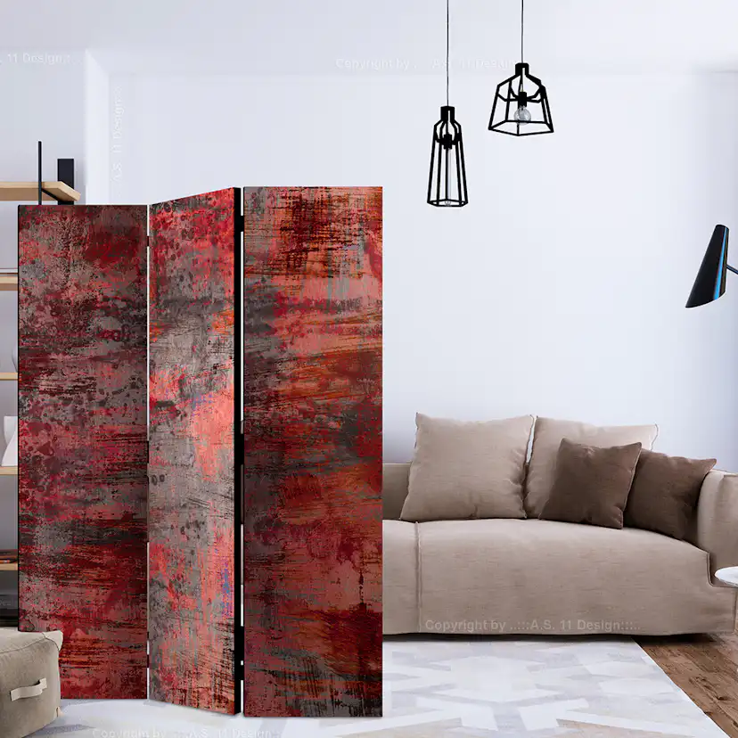 Rumsavdelare Arkiio Red Metal 135x172 cm
