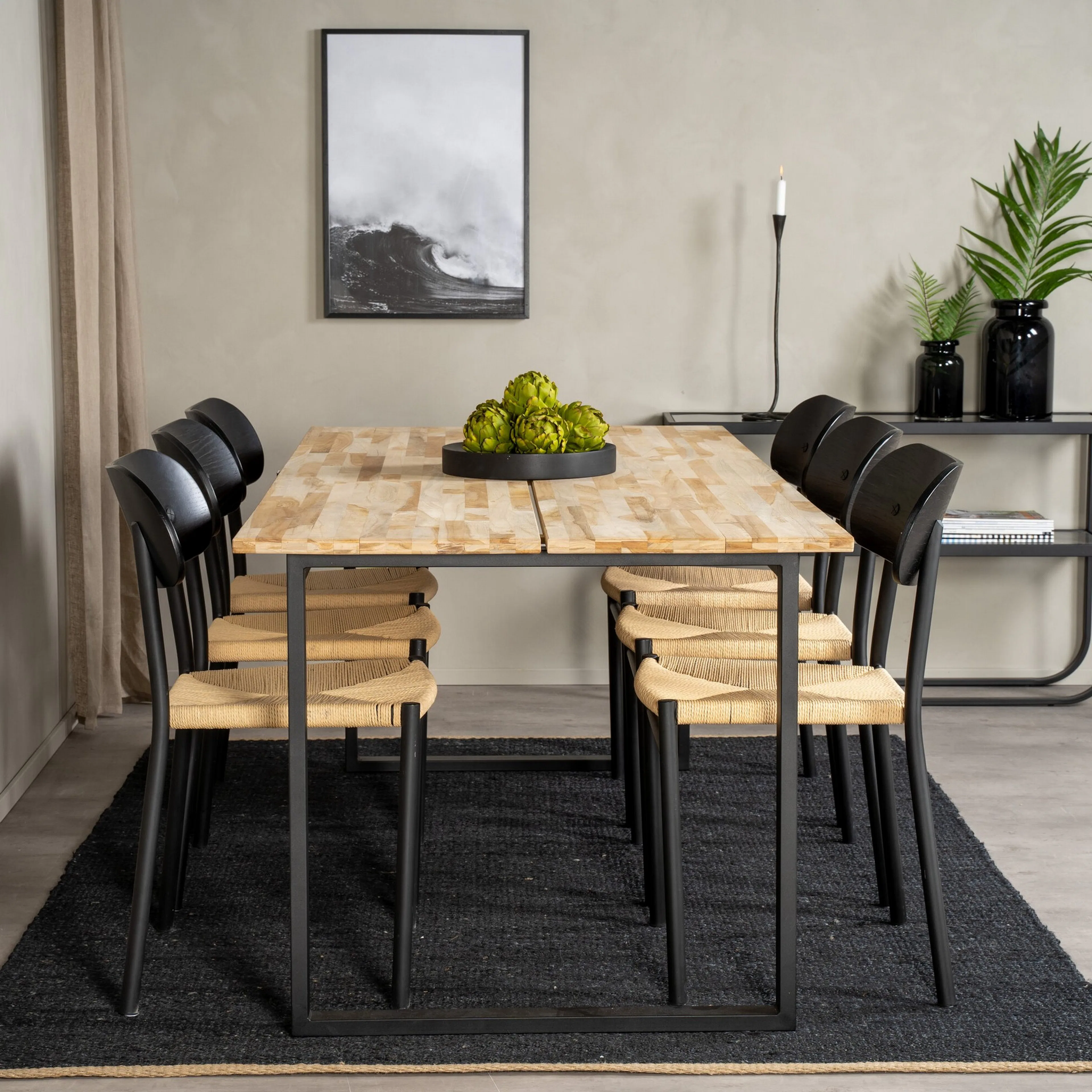 Matgrupp Venture Home Cirebon med 6st Polly Stolar