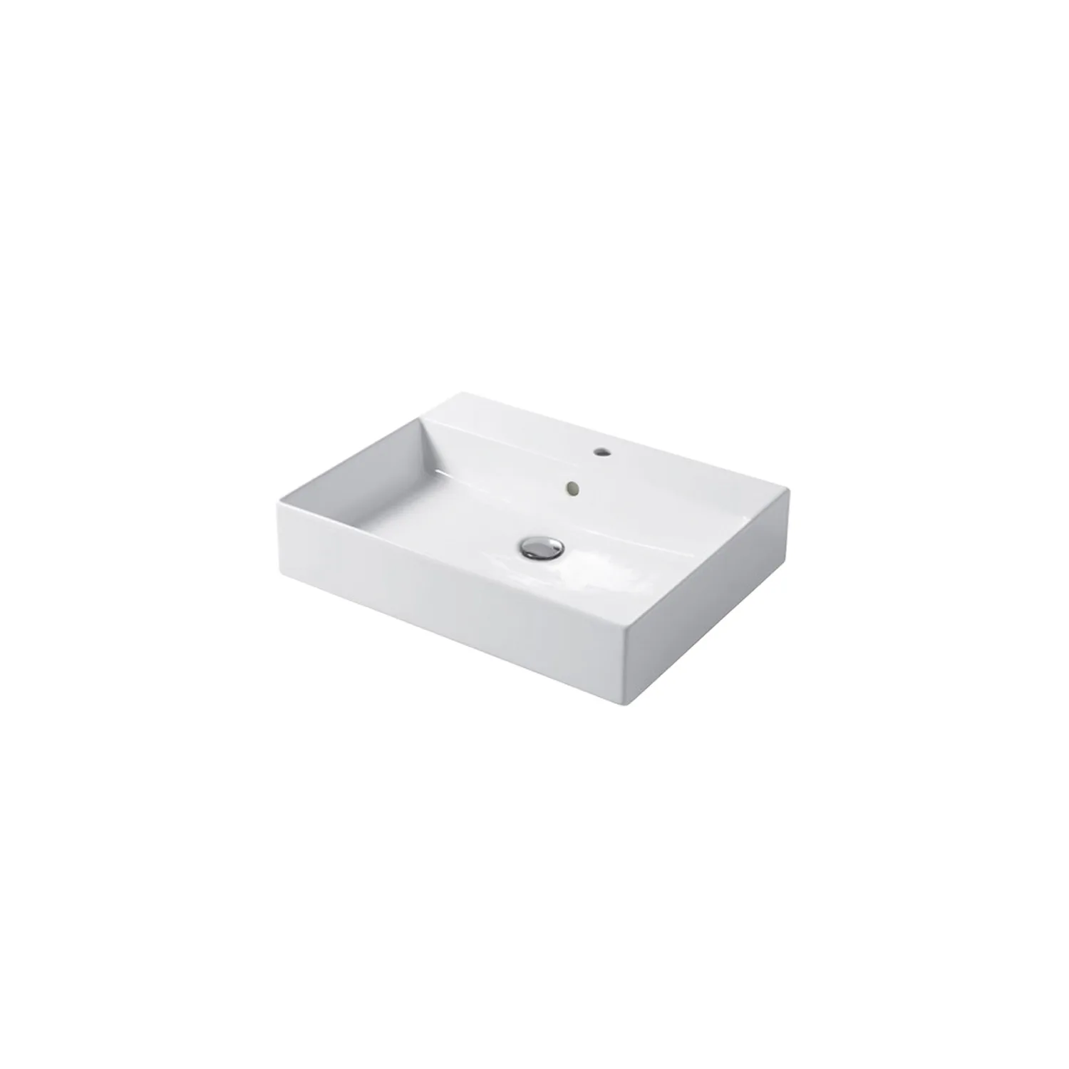 Enkelhandfat Miller Badrum Bloc Porslin Vit