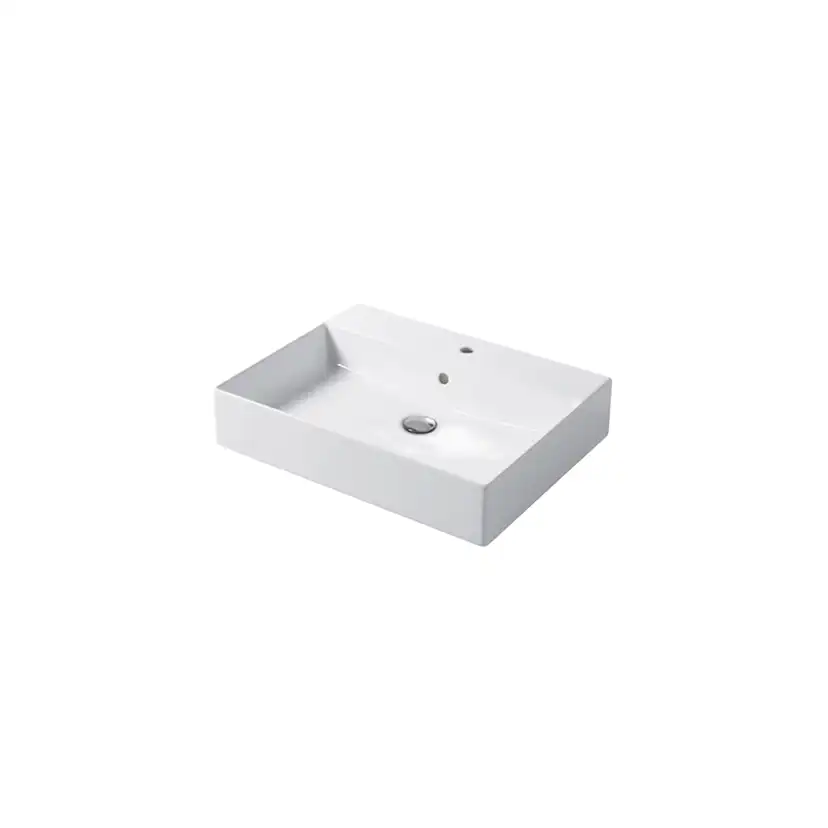 Enkelhandfat Miller Badrum Bloc Porslin Vit