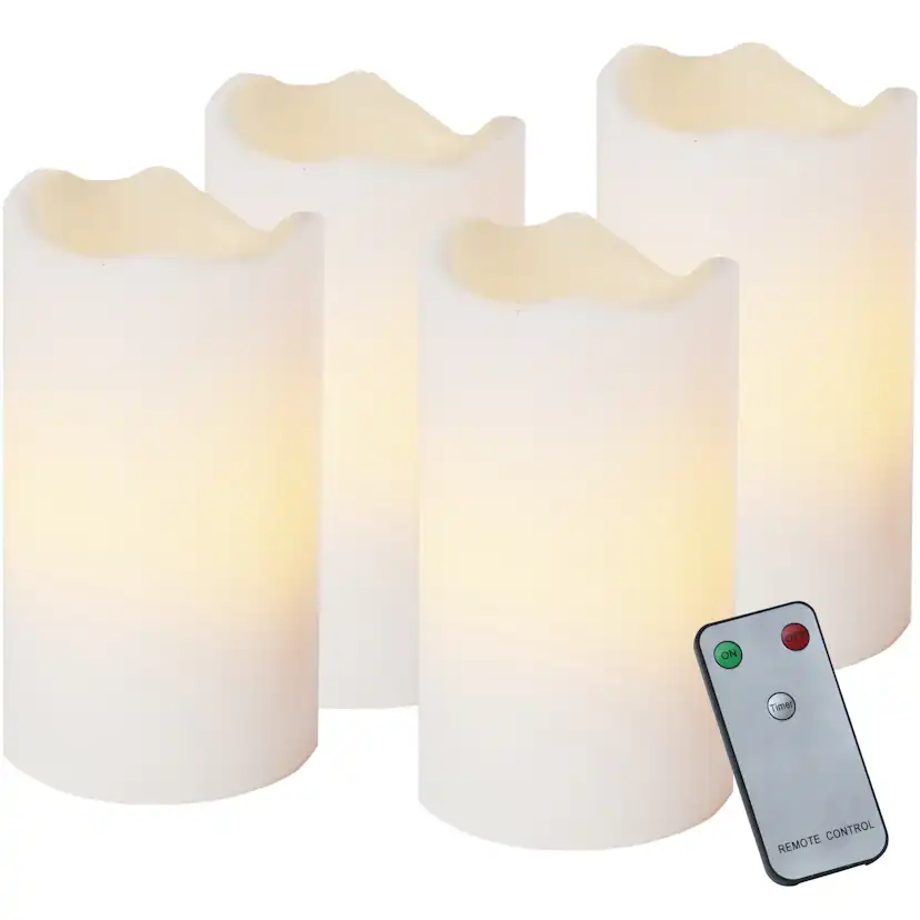 Blockljus Star Trading Advent LED 4-pack