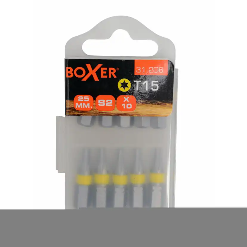 Bits Boxer Torx 15-10 st I Ask S2-stål
