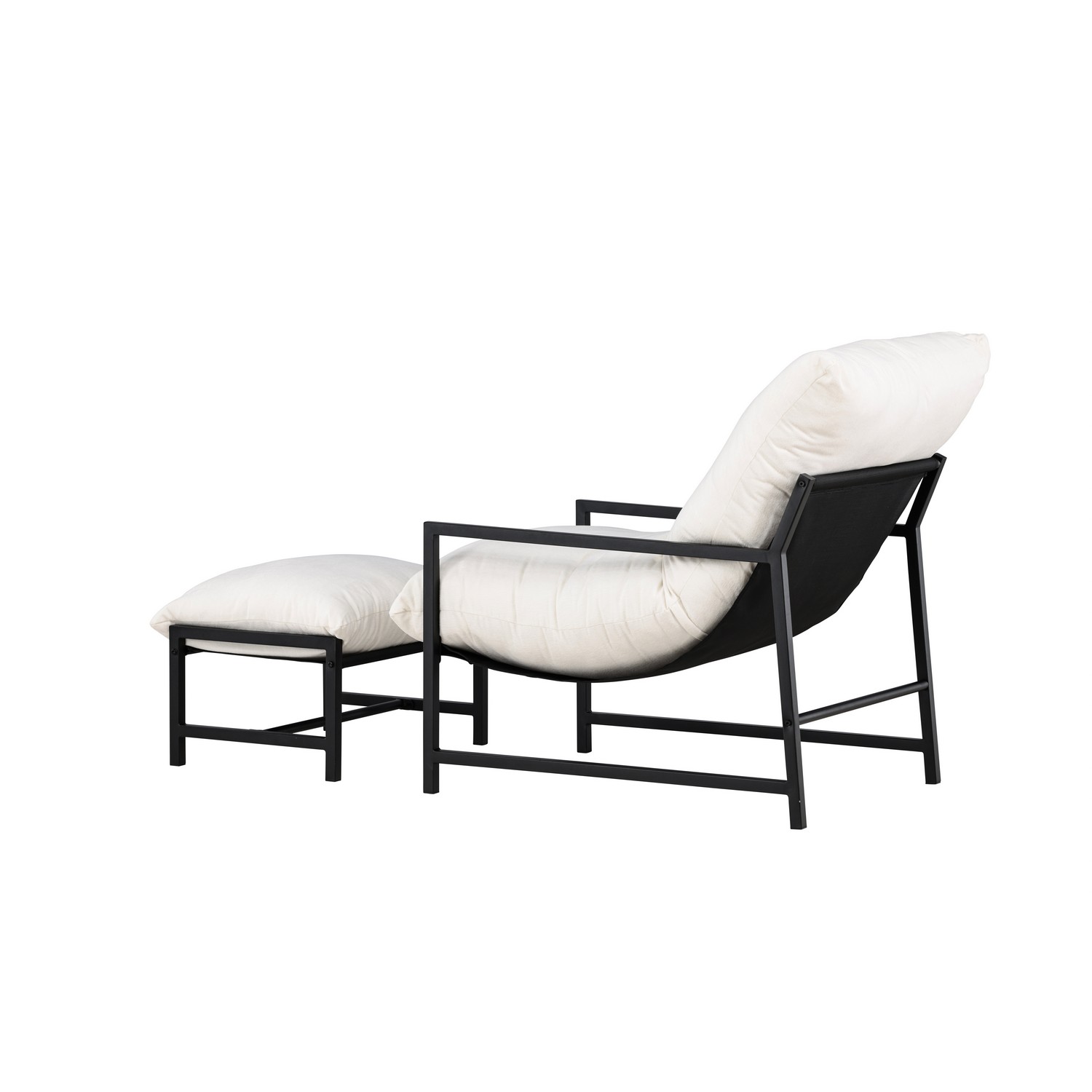 Corso Lounge Chair - Black / Beige Svart