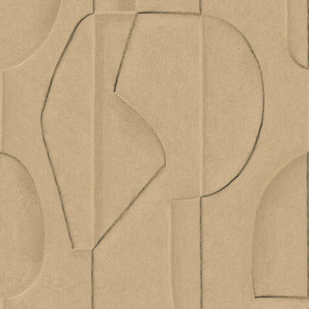 Fototapet Eijffinger Artifact väggbild Sculpted Clay Sand 312481