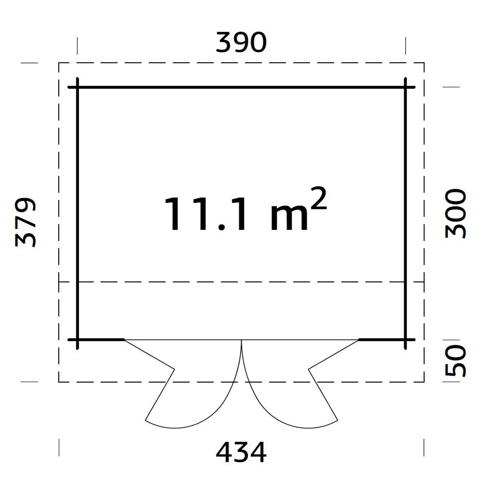 Stuga Palmako Ines 11,7 m2