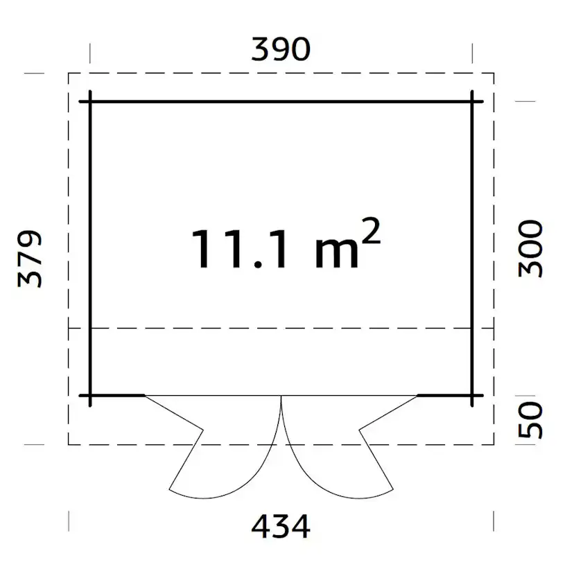 Stuga Palmako Ines 11,7 m2