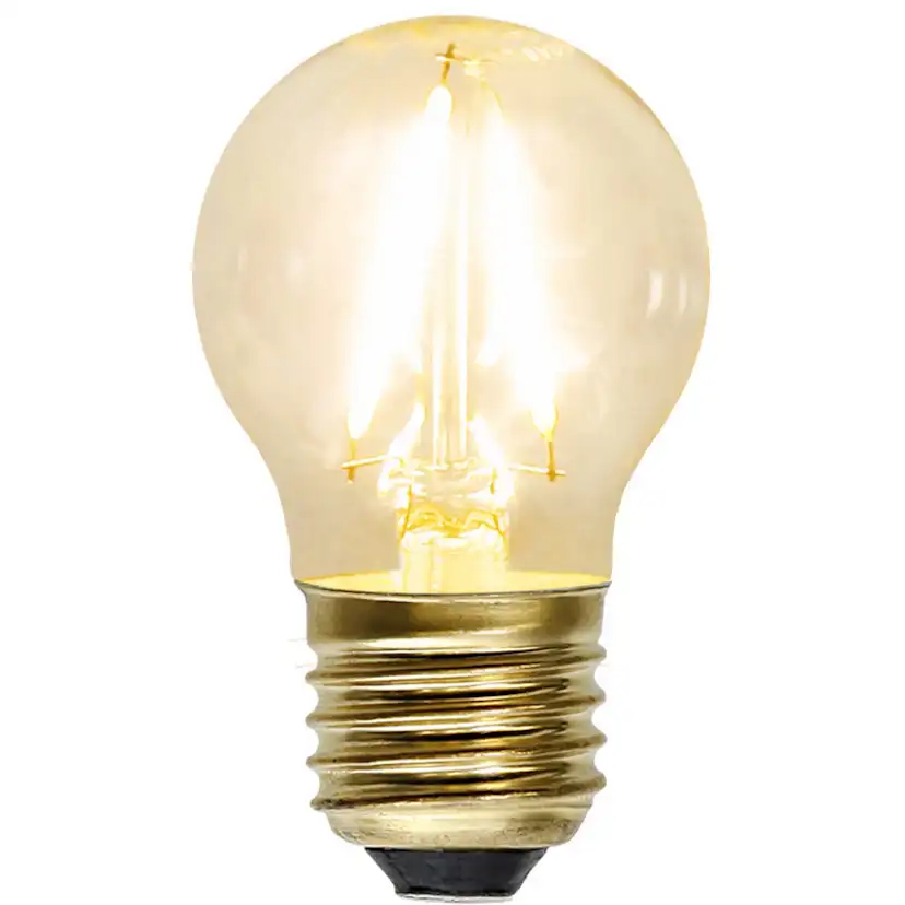 LED-lampa Star Trading Filament E27 G45 Soft Glow 1,5W
