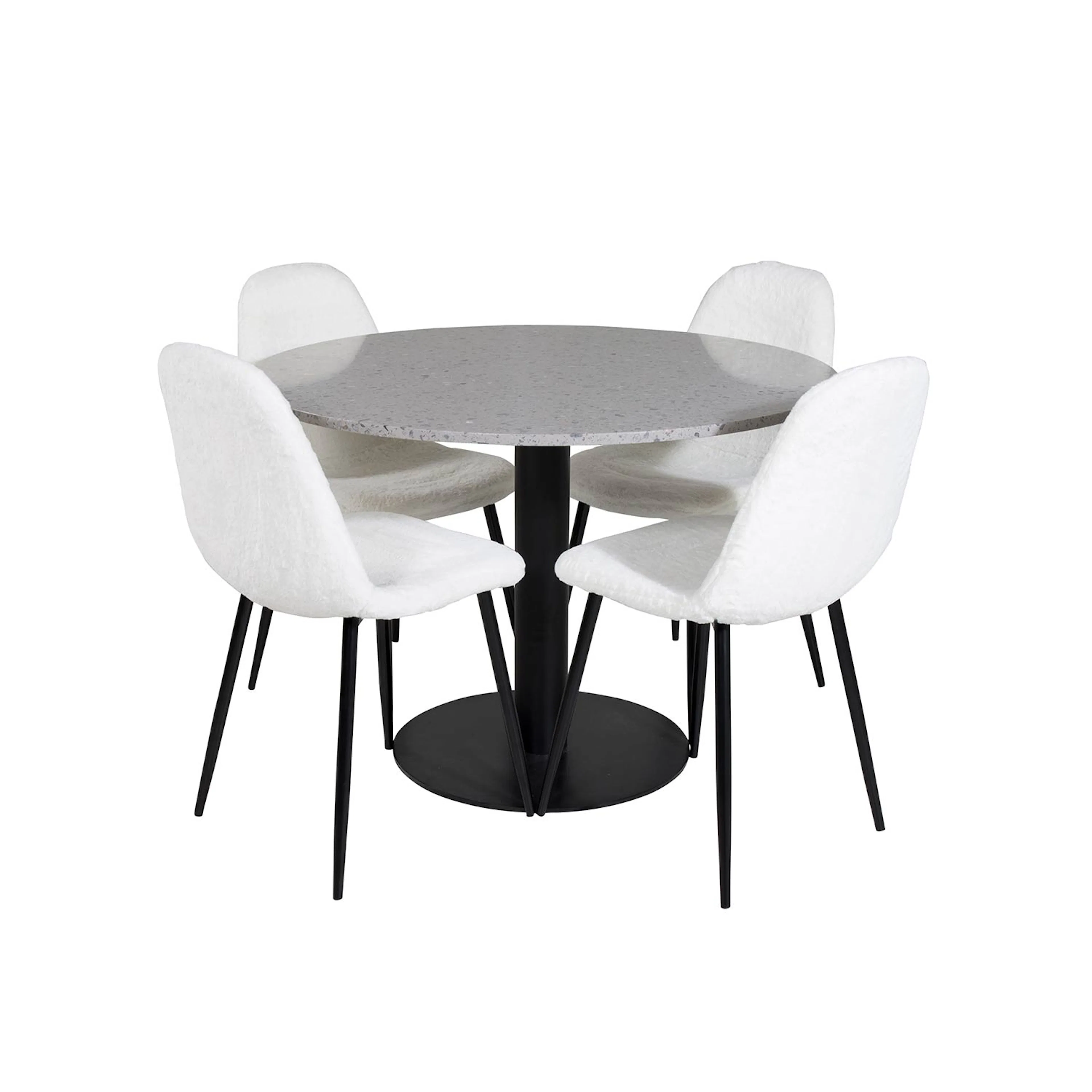 Matgrupp Venture Home Roxanna med 4 Pooya Stolar Runt