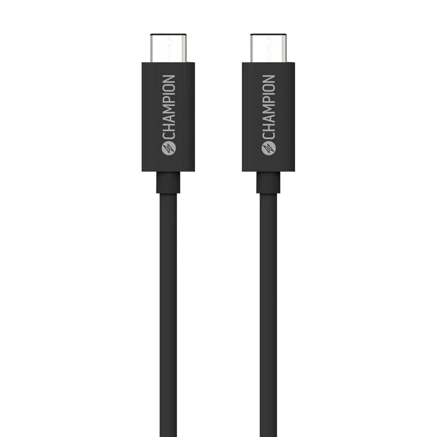USB-C Champion Kabel 2m 100W Svart