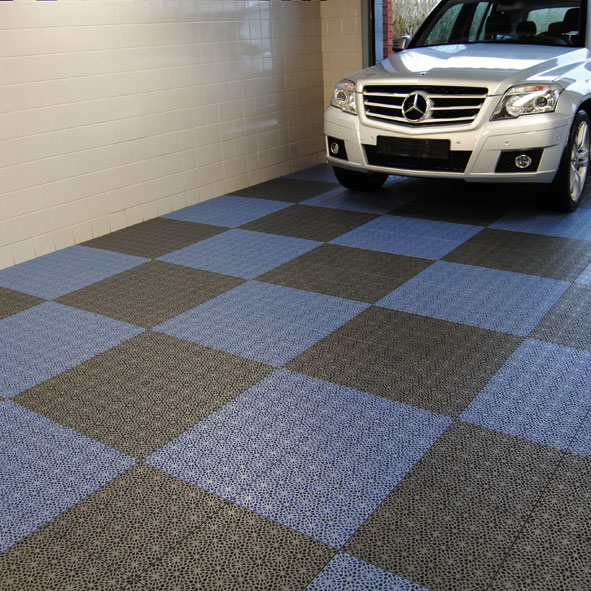 Golvplatta Bergo XL Black Golvtrall i Plast