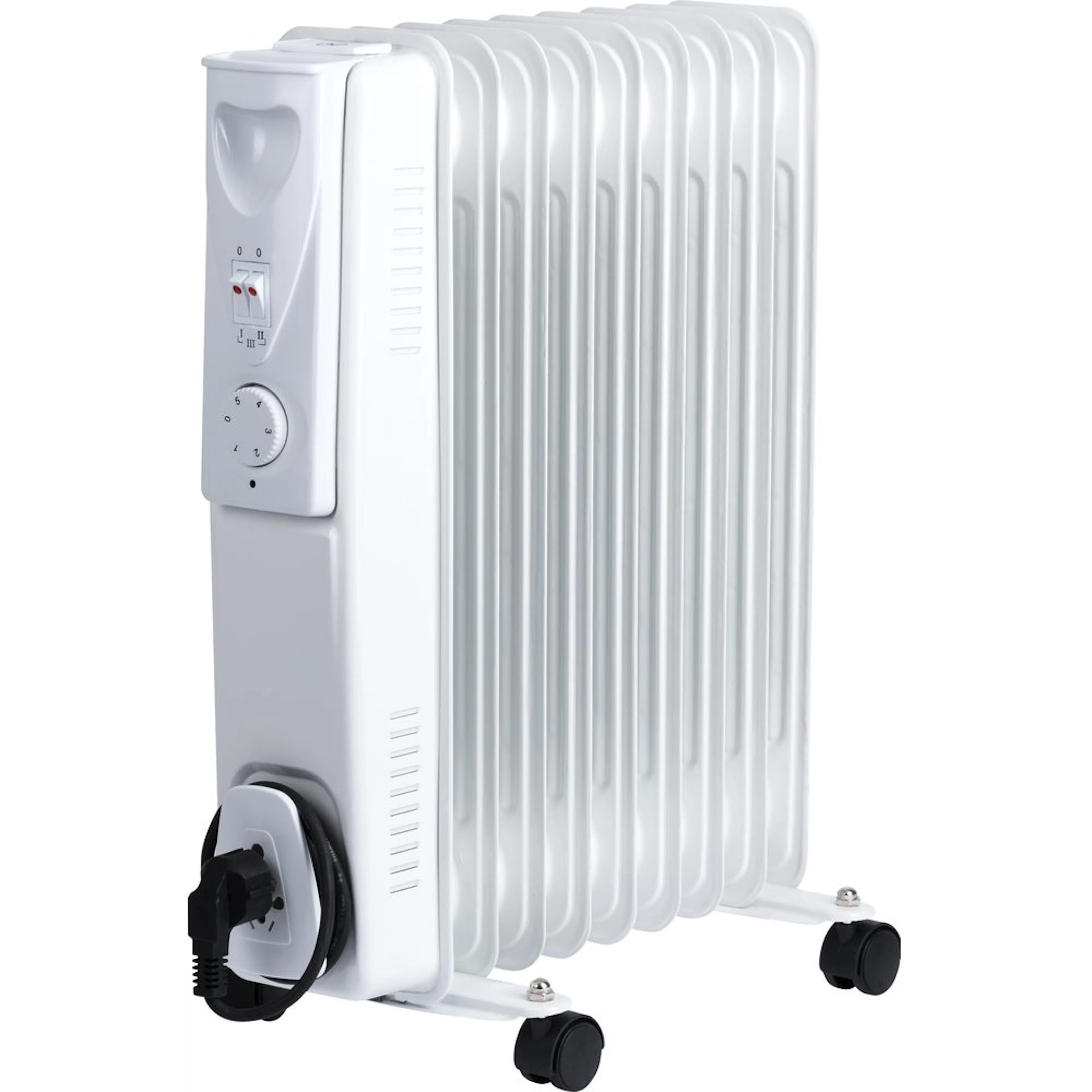 Värmeelement Gelia Fristående Oljefyllt 2000 W med Hjul