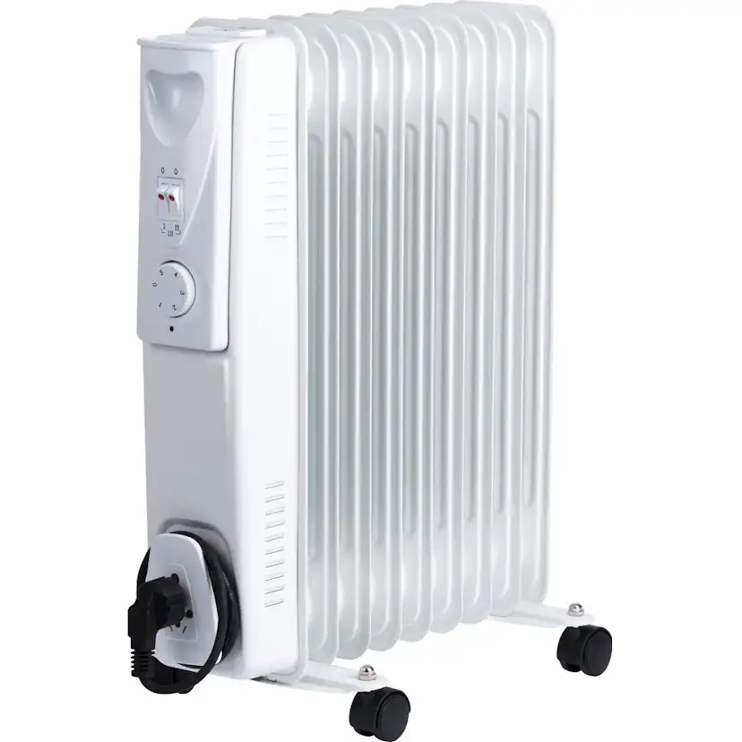 Värmeelement Gelia Fristående Oljefyllt 2000 W med Hjul