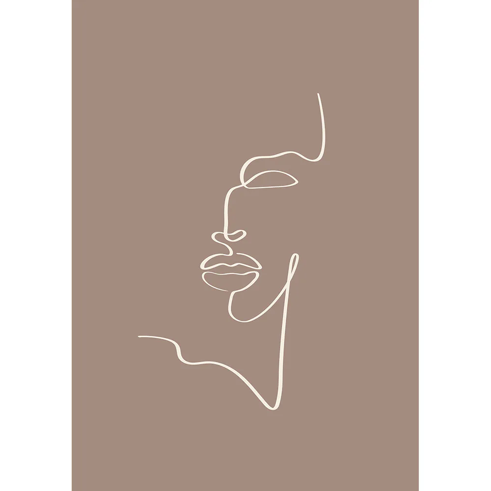 Posters Venture Home Siluette Brun