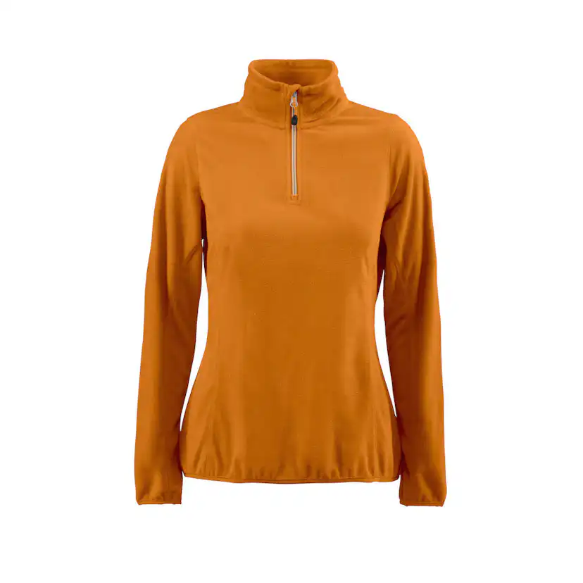 Printer Railwalk lady fleece ½ zip Bright Orang XL Storlek: XL, Färg: Orange